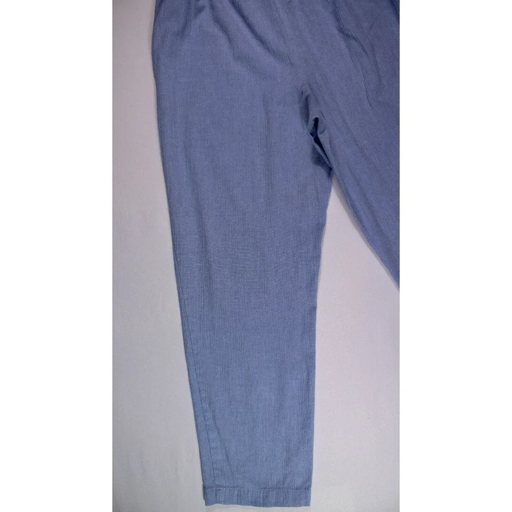 Alfred Dunner Pants Womens Size 12 Blue Pull‎ On Pants  - (26.5 x 26)